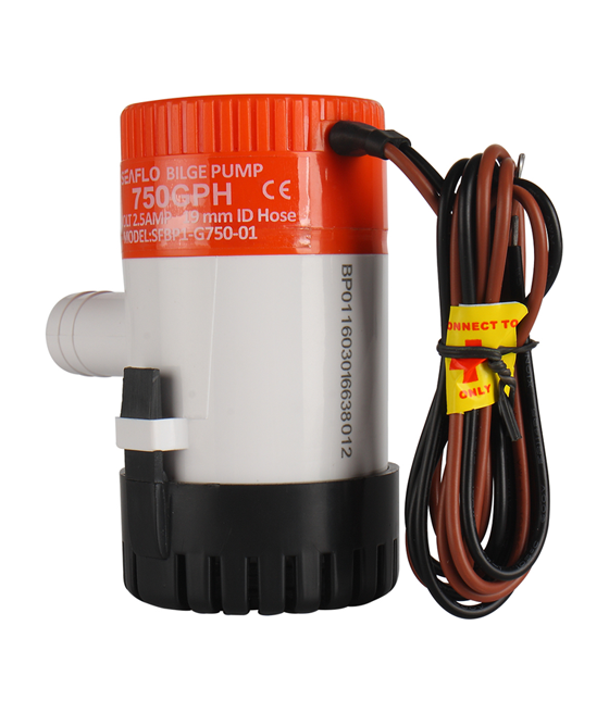 BILGE PUMP SEAFLO NON AUTOMATIC 750 GPH 12V