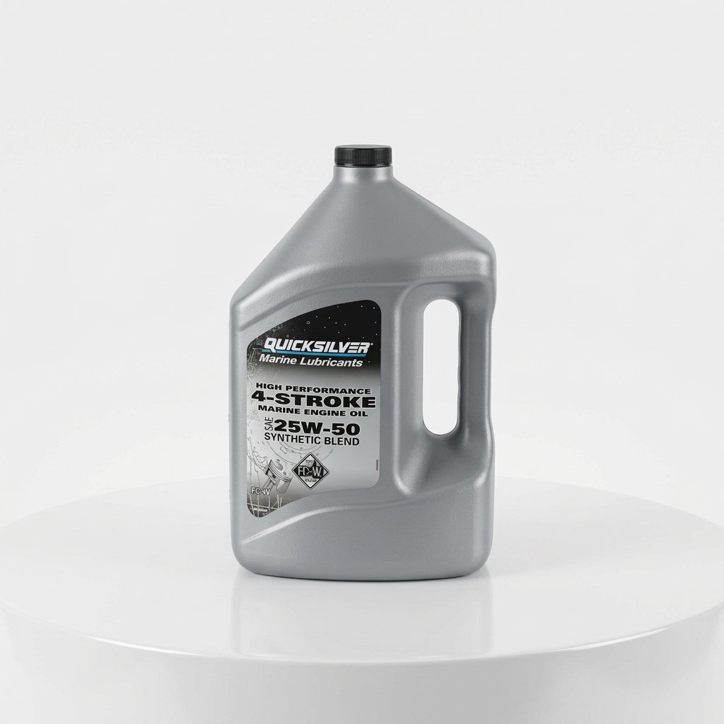 SYNTHETIC BLEND O/B  OIL-4LTR- 25W50 CC (92-858084QE1)