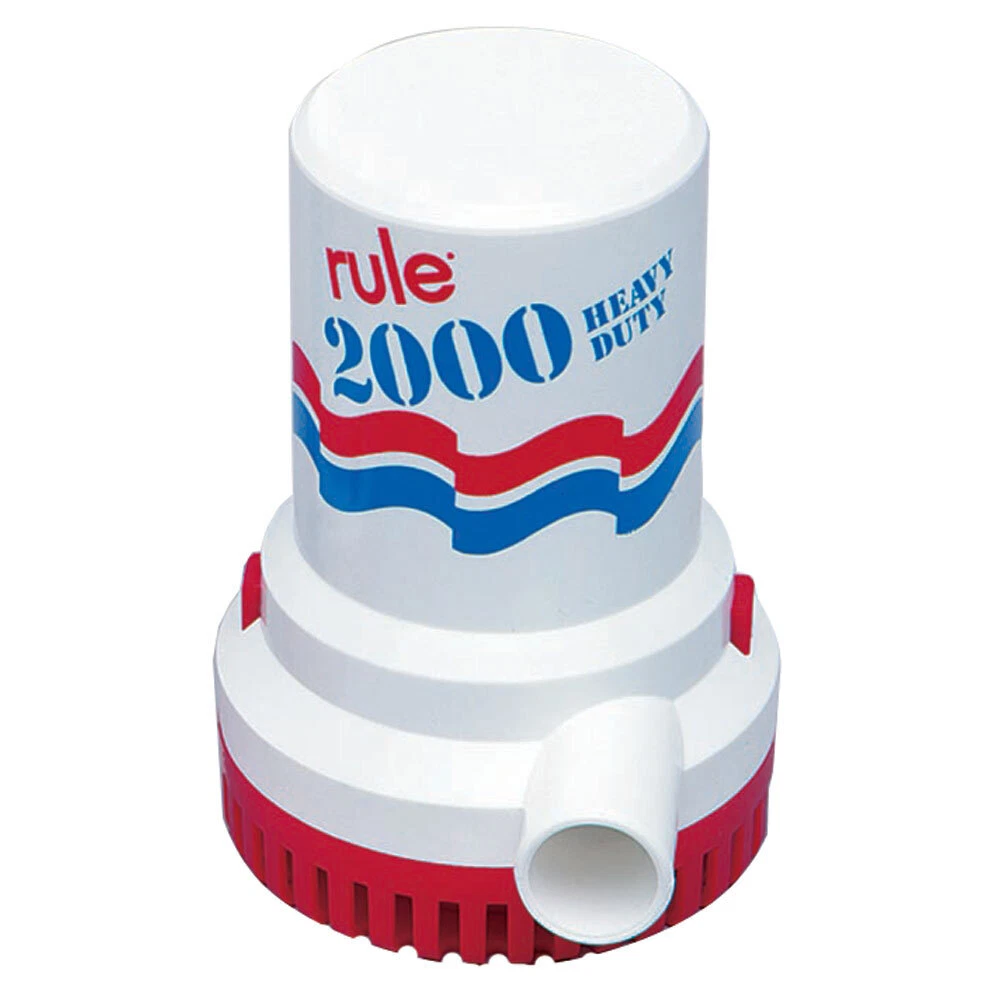 PUMP BILGE 2000 GPH 12V NON AUTOMATIC RULE SERIES